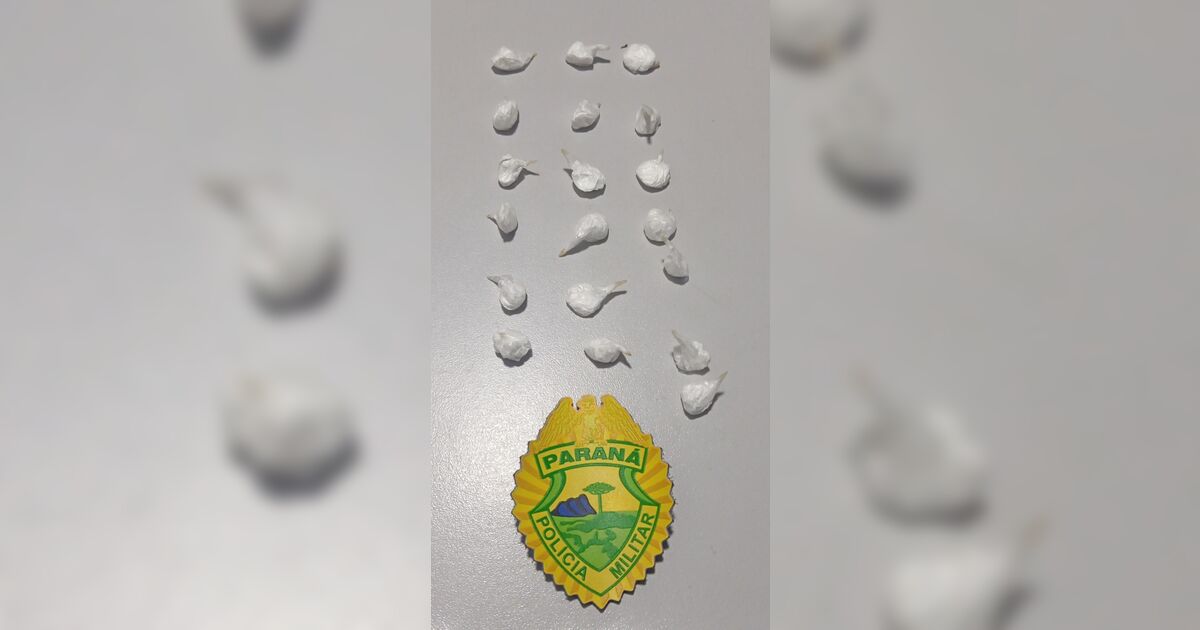 Adolescente é apreendido com 19 porções de cocaína em Arapongas