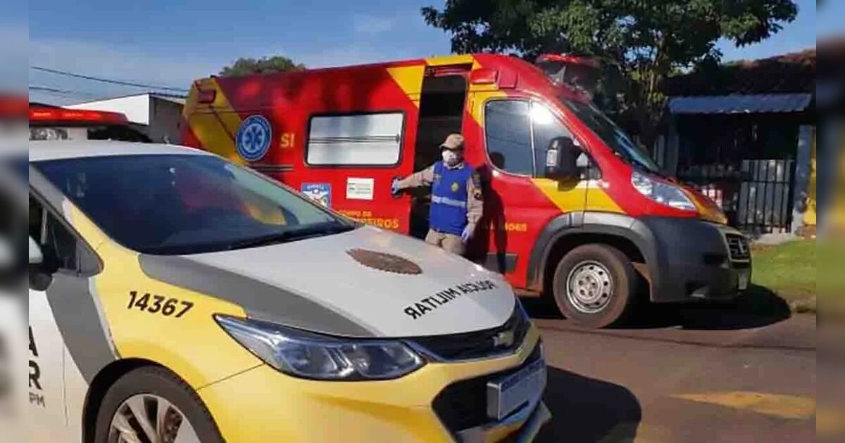 Colisão em cruzamento deixa motociclista ferido em Ivaiporã