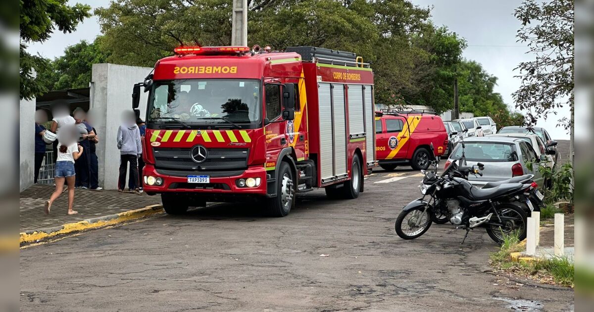 Princípio de incêndio mobiliza bombeiros em colégio estadual de Apucarana