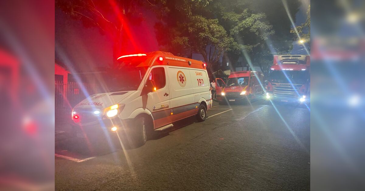 Colisão entre moto e bicicleta deixa três feridos na Avenida Itararé, em Apucarana