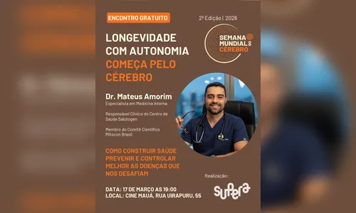 Arapongas terá palestra gratuita sobre saúde e prevenção de doenças