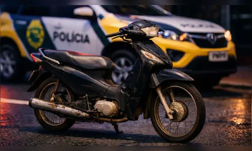 Moto furtada é recuperada pela PM poucas horas depois em Ivaiporã
