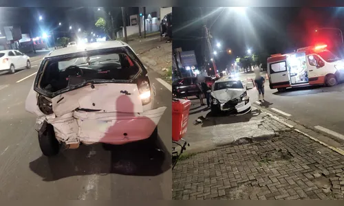 Acidente entre dois carros na Minas Gerais deixa mulher ferida em Apucarana