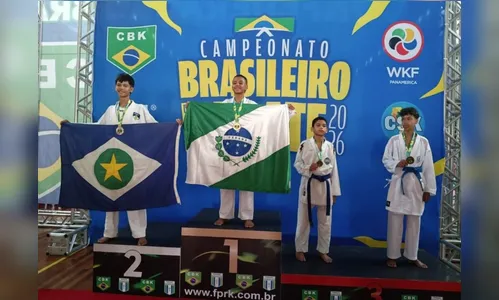 Apucarana conquista medalha e garante pódios no Brasileiro de Karatê com jovens atletas