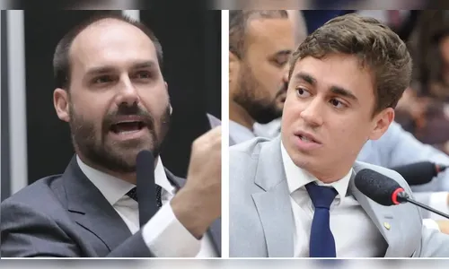 Eduardo Bolsonaro ataca Nikolas Ferreira e diz que 'fama fez mal' ao deputado