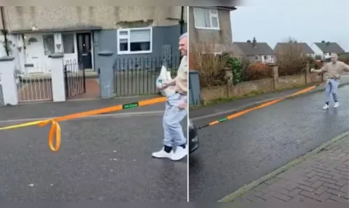 Homem puxa carro de uma tonelada com os testículos; veja vídeo