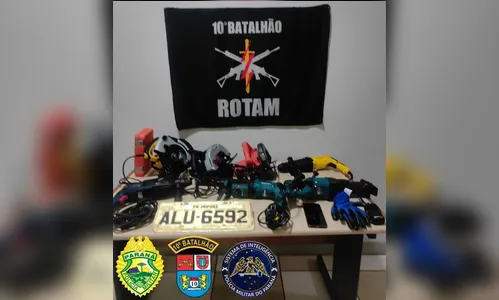 Rotam prende dupla e recupera em Apucarana produtos furtados de loja