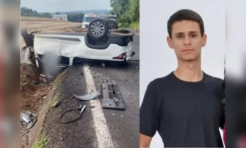 Jovem de 19 anos morre após carro colidir contra dois caminhões no PR