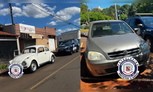 Guarda Municipal recupera carros furtados e prende casal em Arapongas
