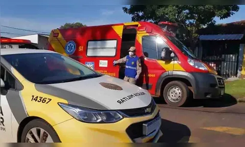 Colisão em cruzamento deixa motociclista ferido em Ivaiporã