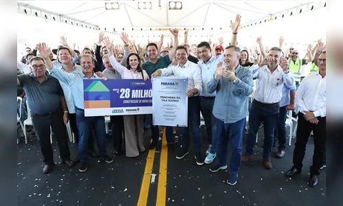 Governador Ratinho Junior inaugura trincheira na PR-160 em parceria com a Klabin