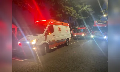 Colisão entre moto e bicicleta deixa três feridos na Avenida Itararé, em Apucarana