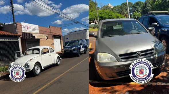 Guarda Municipal recupera carros furtados e prende casal em Arapongas