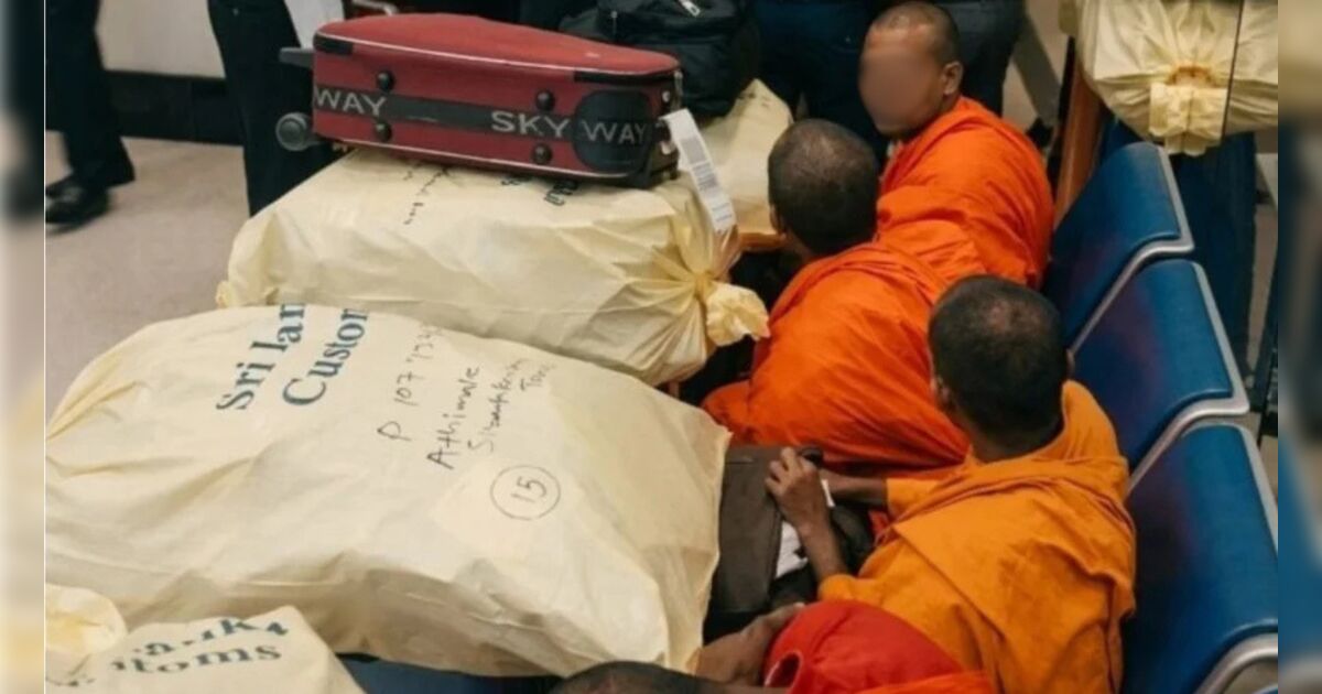 22 monges budistas são presos com 110 kg de maconha em aeroporto