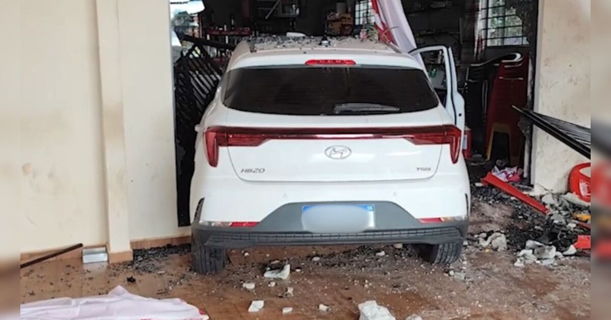 Motociclista tem pé amputado após ser arrastado por carro no PR; veja o vídeo