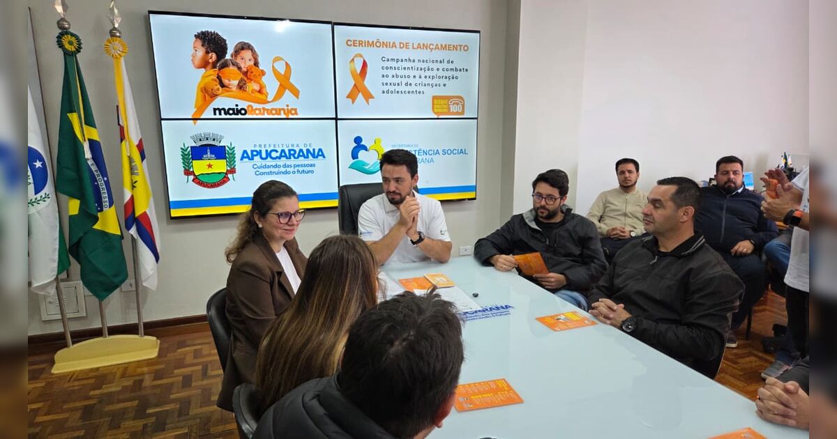 Apucarana lança campanha Maio Laranja contra exploração sexual infantil