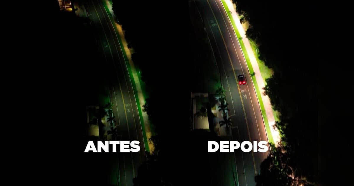 Prefeitura de Apucarana moderniza iluminação do Parque Jaboti