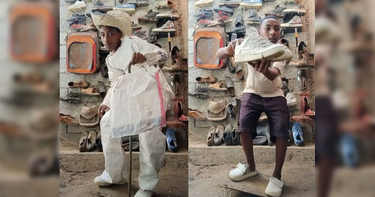 Conheça o jovem africano famoso por fazer roupas de lixo e ignorar Prada, Gucci e Balenciaga