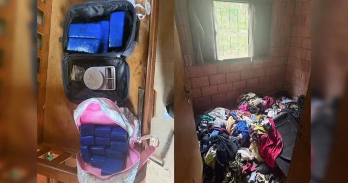 Polícia resgata crianças abandonadas e apreende 12 kg de maconha em casa no Paraná