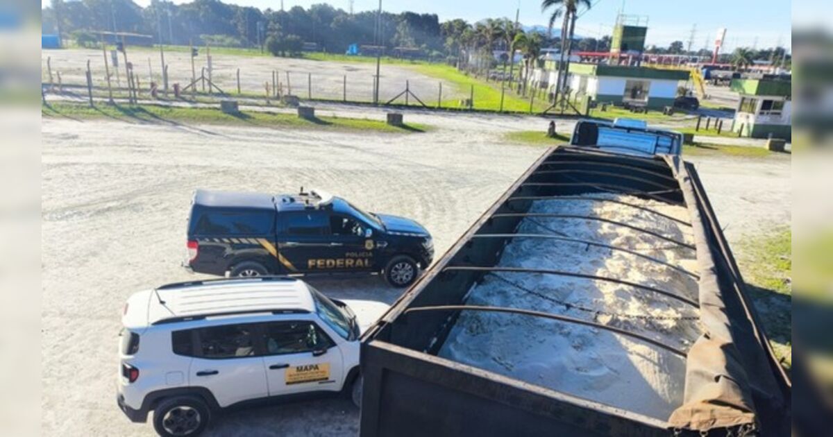 PF e Ministério da Agricultura apreendem 48 t de açúcar adulterado no PR