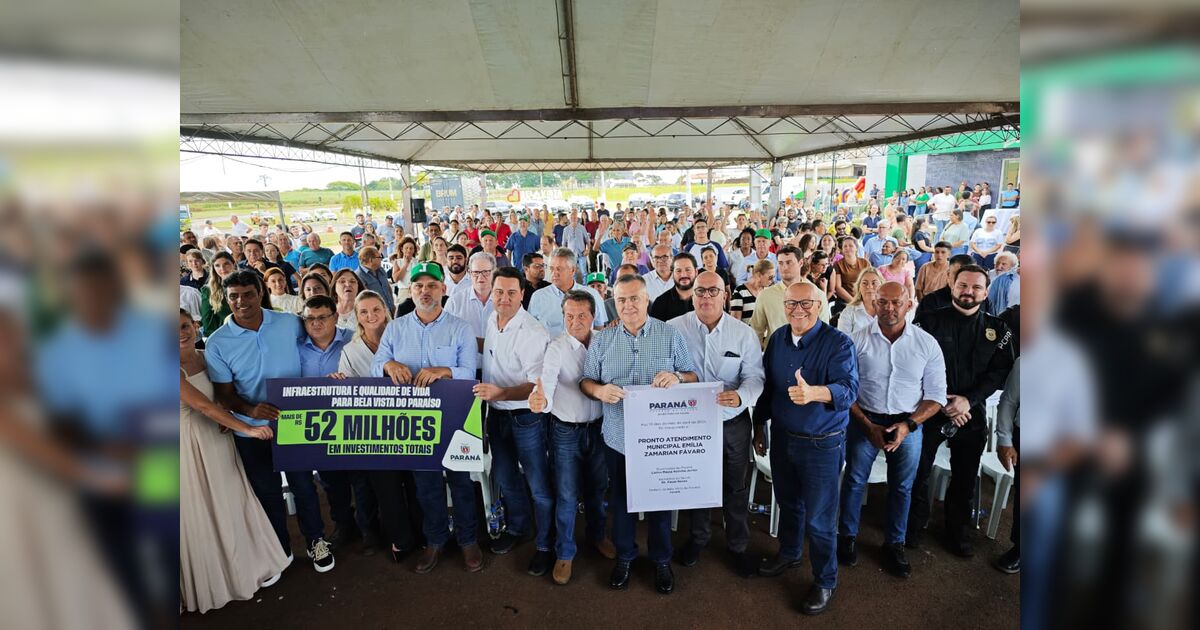 Beto Preto inaugura obras com Ratinho Jr em vários municípios ao longo da semana