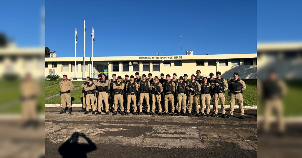 PM realiza operação com 22 futuros oficiais da corporação em Apucarana