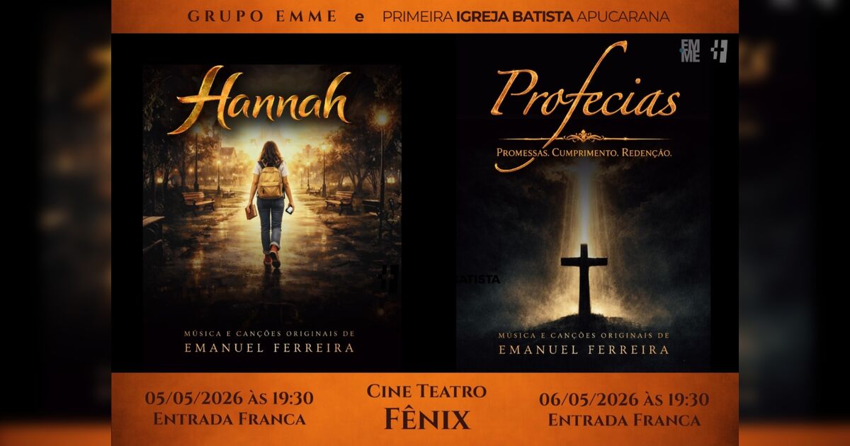 Primeira Igreja Batista promove musicais no Cine Teatro Fęnix