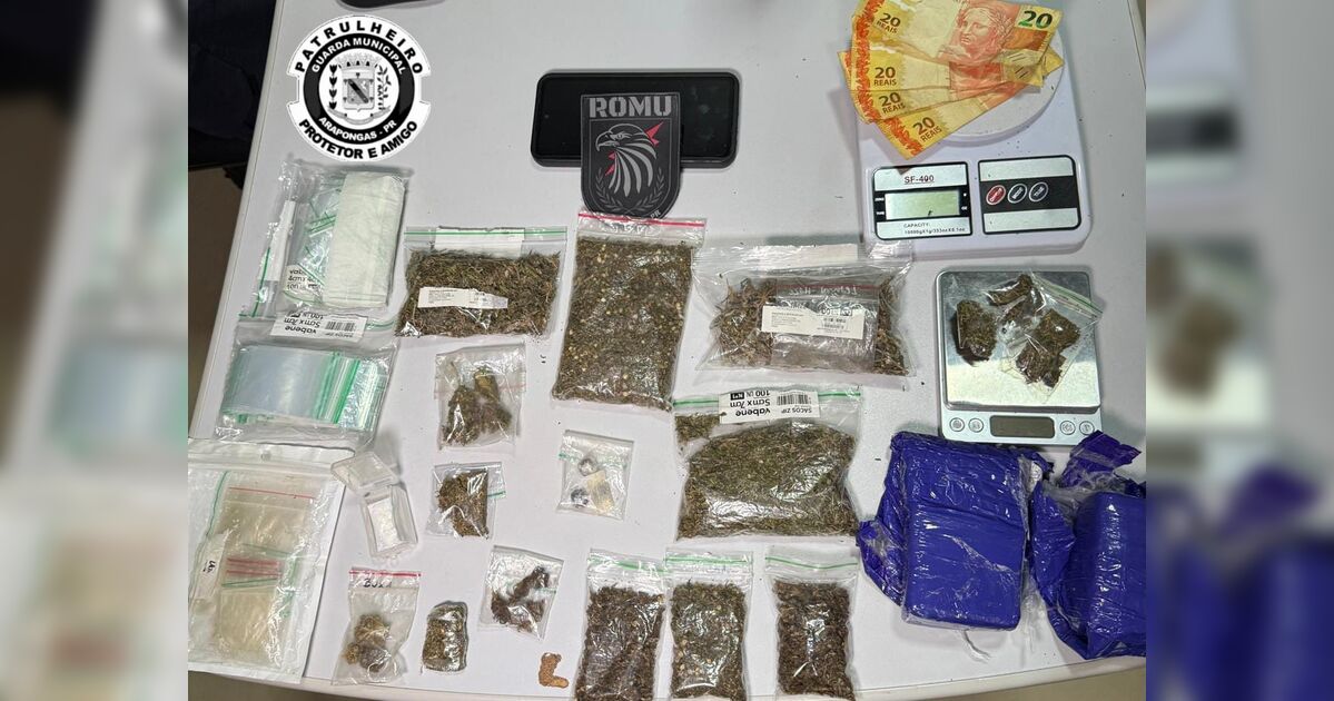 Guarda Municipal prende casal que usava a própria casa para vender drogas