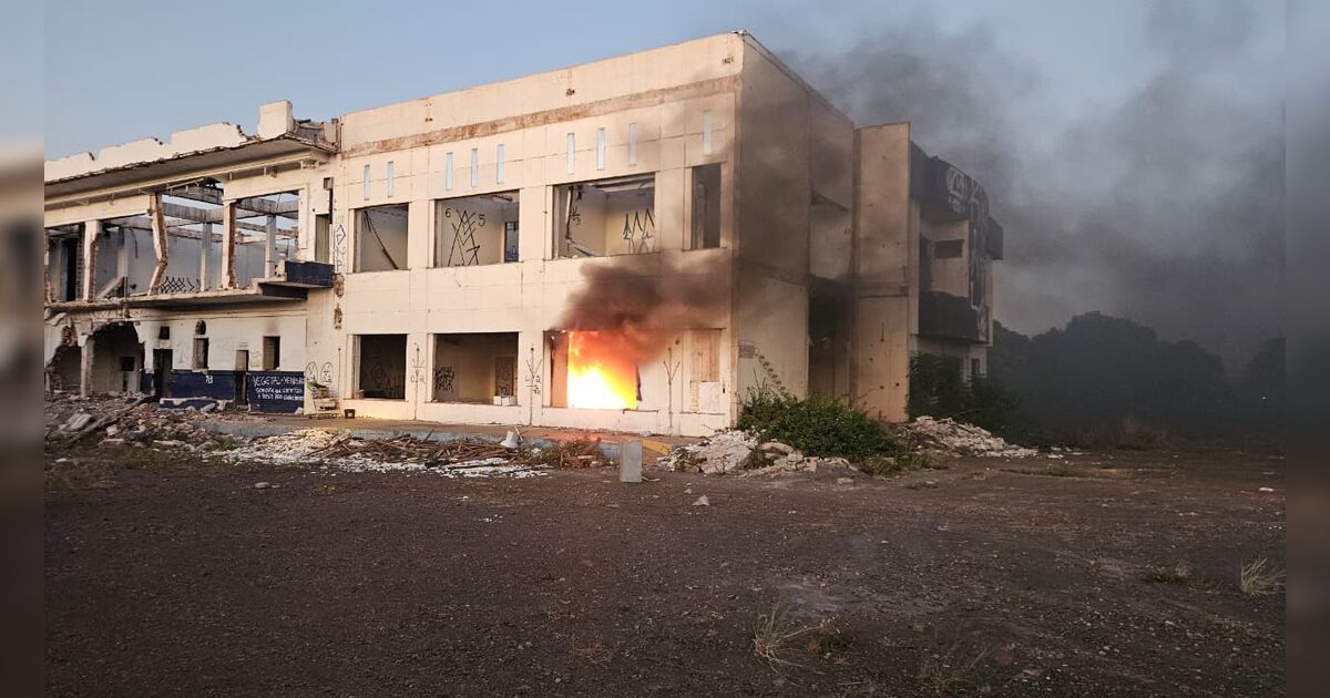 Fogo em antigo frigorífico mobiliza Corpo de Bombeiros em Apucarana