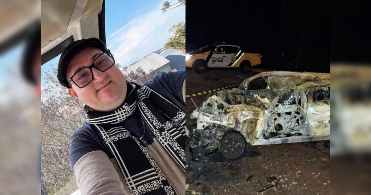 Professor morre carbonizado em colisão entre carro e caminhão na PR-471