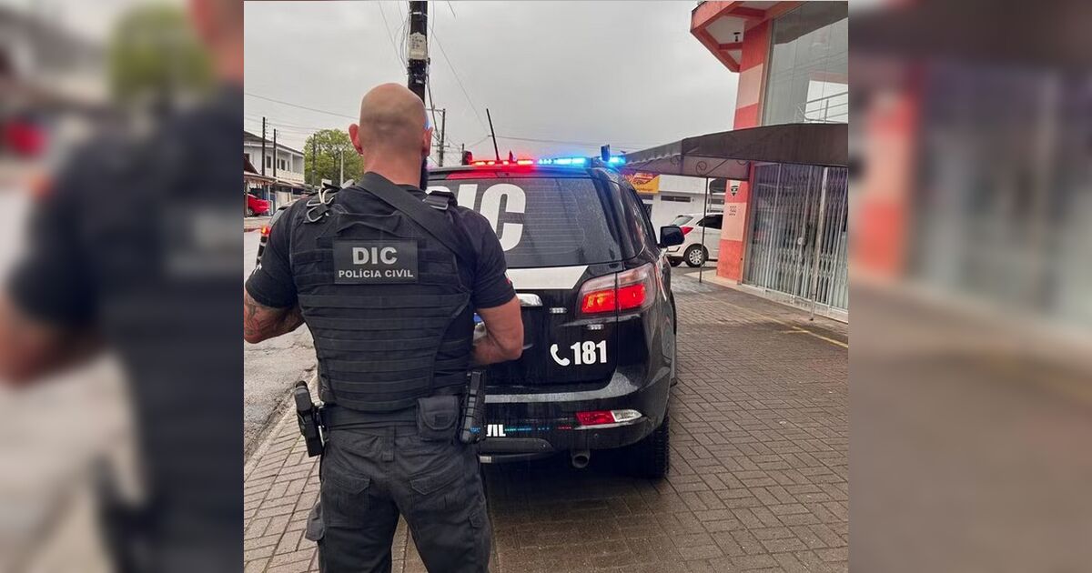 Jovem é preso após sequestrar a ex no trabalho e exigir resgate de R$ 300 mil em SC