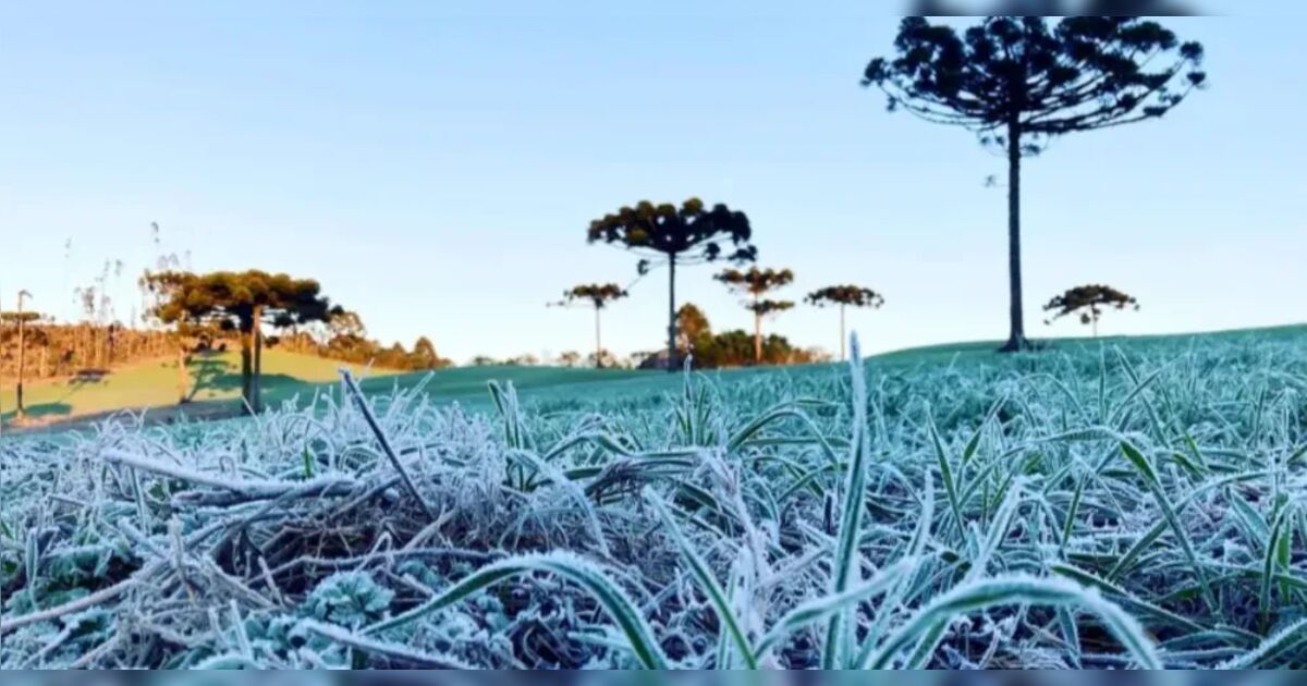 Frio retorna ao Paraná com previsão de chuvas e forte queda de temperatura