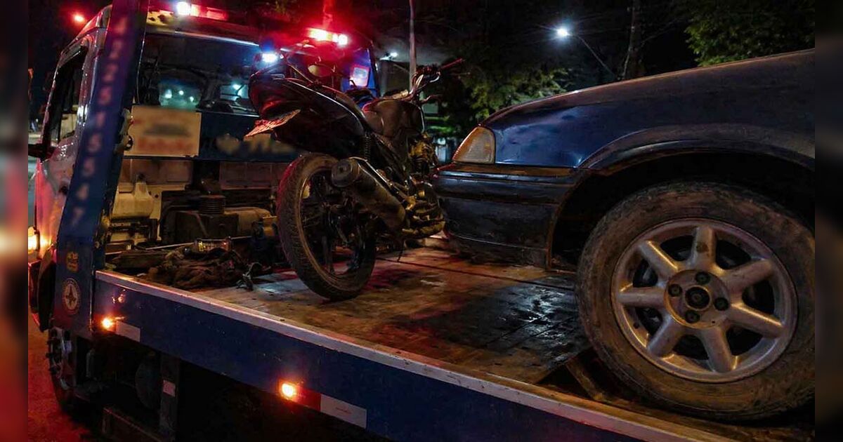 Infração de trânsito na madrugada termina com veículos apreendidos em Jardim Alegre