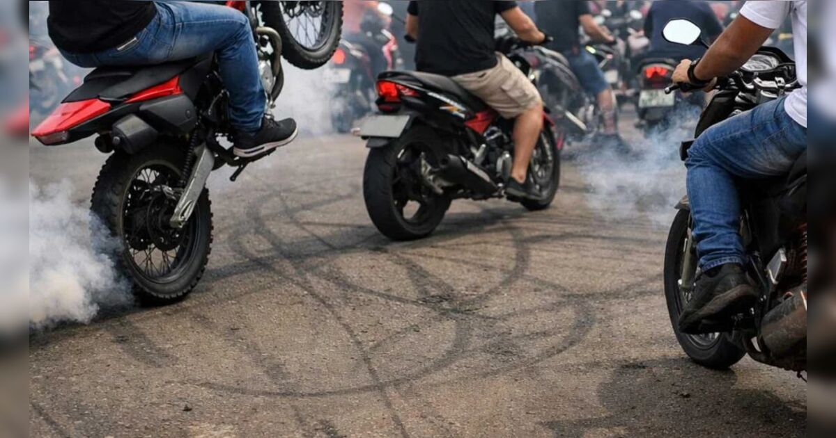 Arruaça com motos perto do Santuário gera 47 infrações em Lunardelli