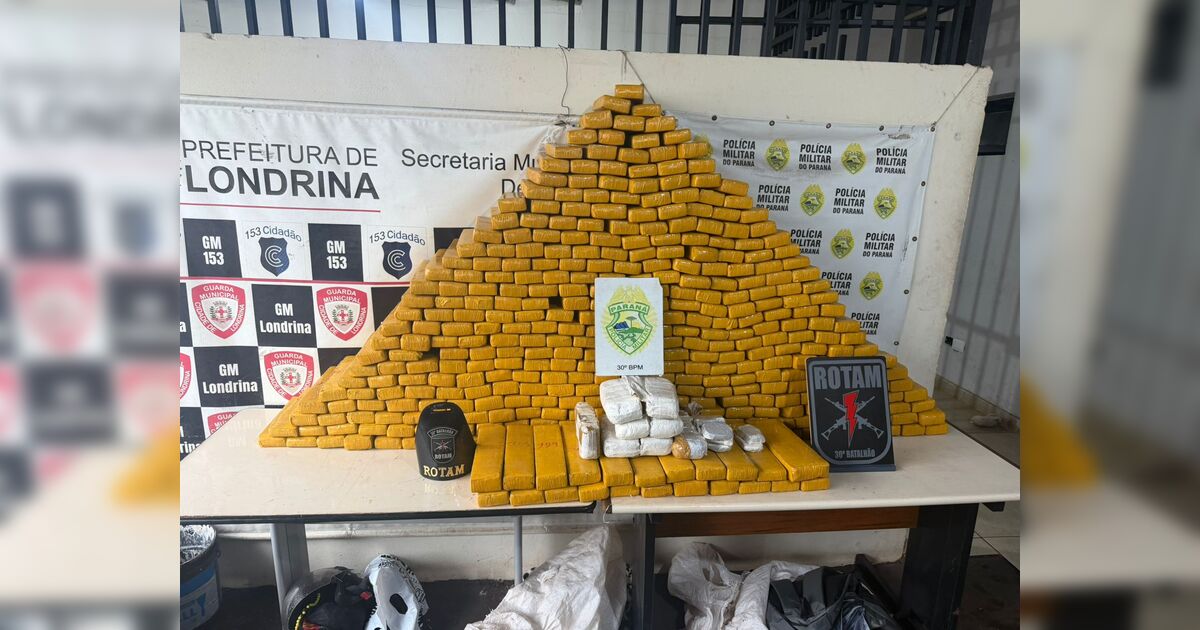 Mulher é presa em Ibiporã após polícia encontrar mais de 360 kg de drogas em porta-malas