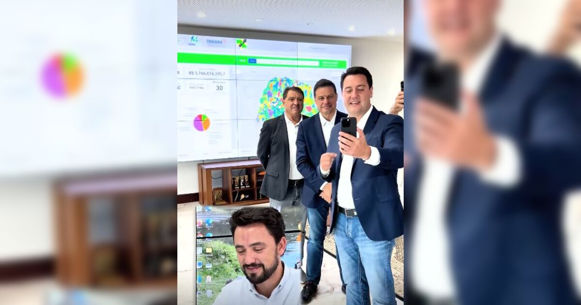 Em videochamada com Ratinho Jr., Rodolfo comemora novo curso de medicina