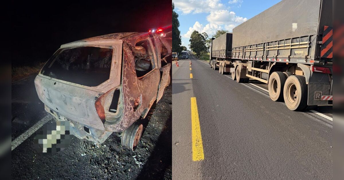 Três pessoas da mesma família morrem em acidente grave na PR-092 no Paraná