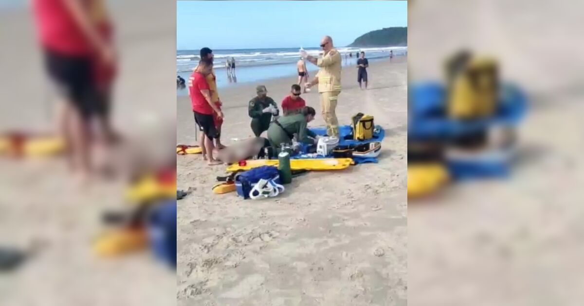 Avô morre ao entrar no mar para salvar neto de afogamento no litoral do Paraná