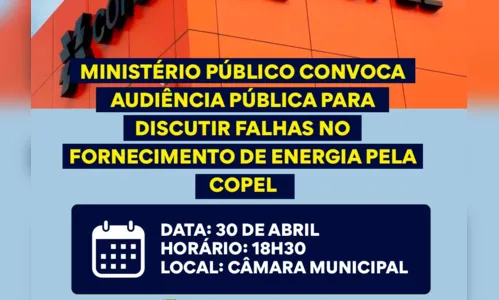 Ministério Público convoca audiência para discutir falhas da Copel em Rio Bom
