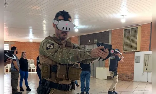 Polícia Penal do Paraná utiliza realidade virtual em treinamento inédito de tiro