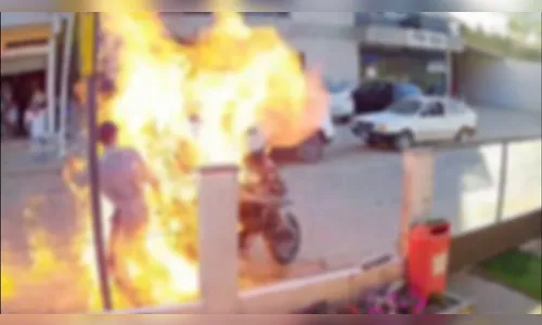 Para não perder moto em blitz, homem joga gasolina no veículo e acaba incendiando a própria mãe no ES