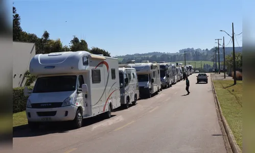 Caravana de motorhomes movimenta Apucarana nesta segunda-feira (13)