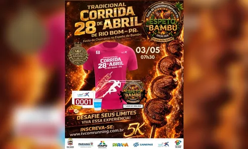 Corrida de Rio Bom tem inscrições abertas até 29 de abril