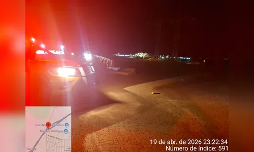 Acidente de trânsito deixa motociclista ferido na PR-444 em Mandaguari