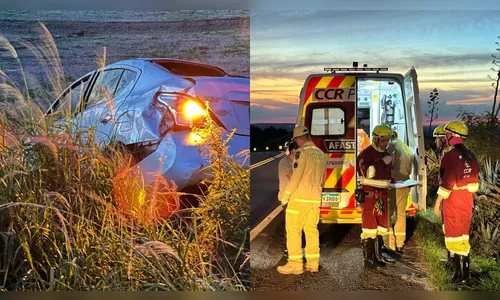 Mãe e filha sofrem acidente de carro no Contorno Norte de Apucarana