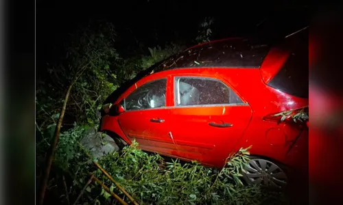 Motorista de 58 anos fica ferida após bater carro na PRC-466