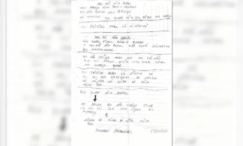 Adolescente denuncia violência do pai em bilhete para colega: “quase me deu um tiro”