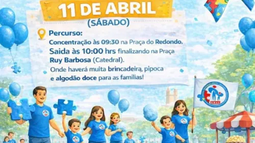 Ao final da caminhada, a organização preparou um momento de diversão para toda a família: pipoca, algodão doce e brincadeiras
