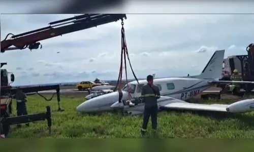Avião com seis pessoas faz pouso forçado no aeroporto de Maringá