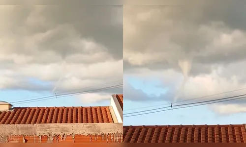 Nuvem funil impressiona moradores de Cascavel, mas Simepar descarta tornado